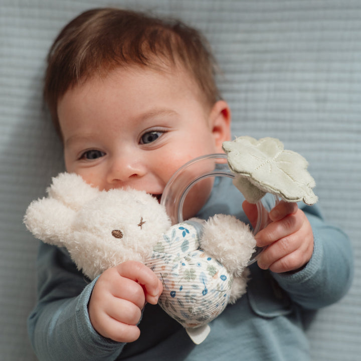 Little Dutch x Miffy - Rattle Ring - Lucky Leaves - Mabel & Fox