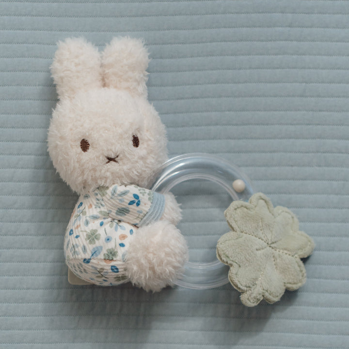 Little Dutch x Miffy - Rattle Ring - Lucky Leaves - Mabel & Fox