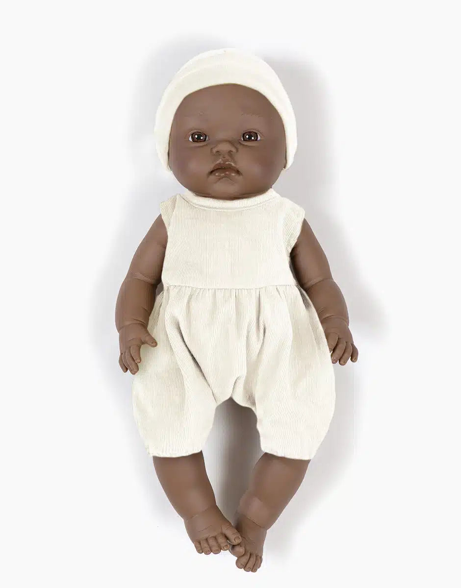 MiniKane - Doll - Basile In Noa Romper - Ecru Milleraies - Mabel & Fox