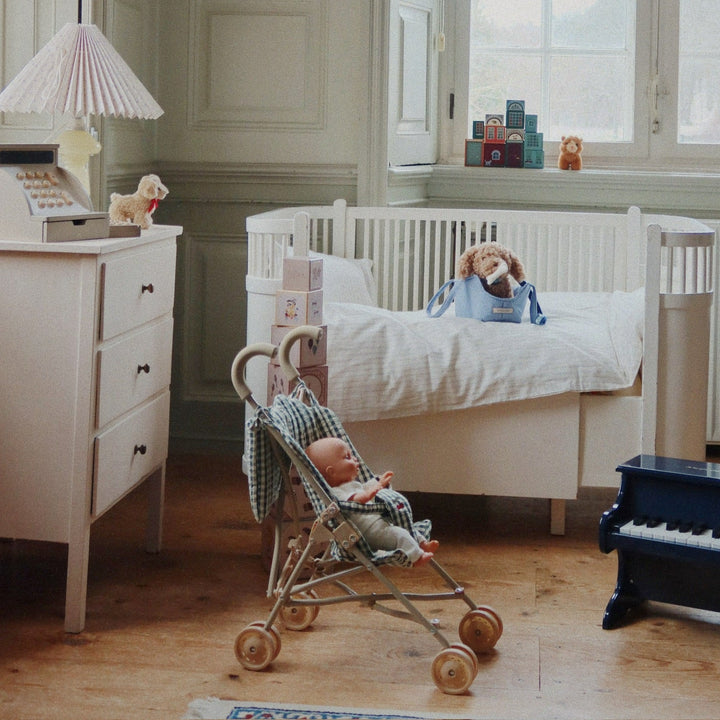 Konges Slojd - Cheeky Doll Stroller - Smoke Pine Check