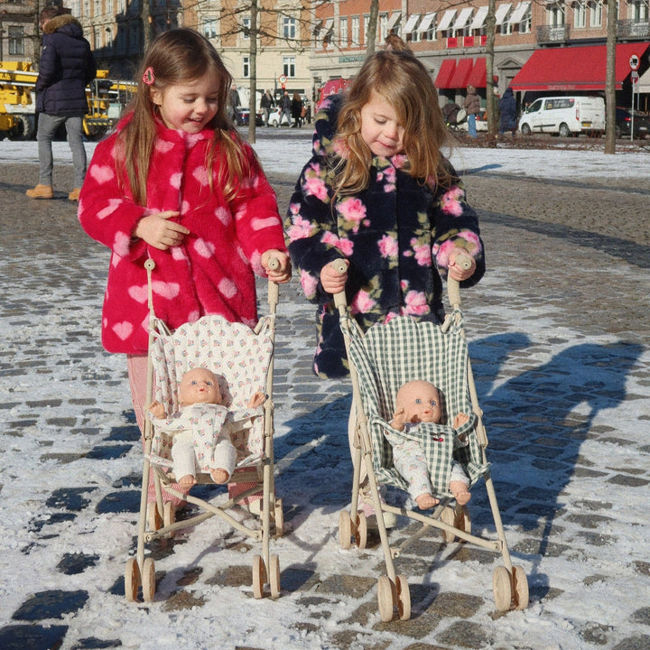 Konges Slojd - Cheeky Doll Stroller - Smoke Pine Check