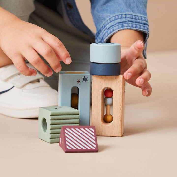 Just Bee Kids - Wooden Sensory Blocks With Bag
