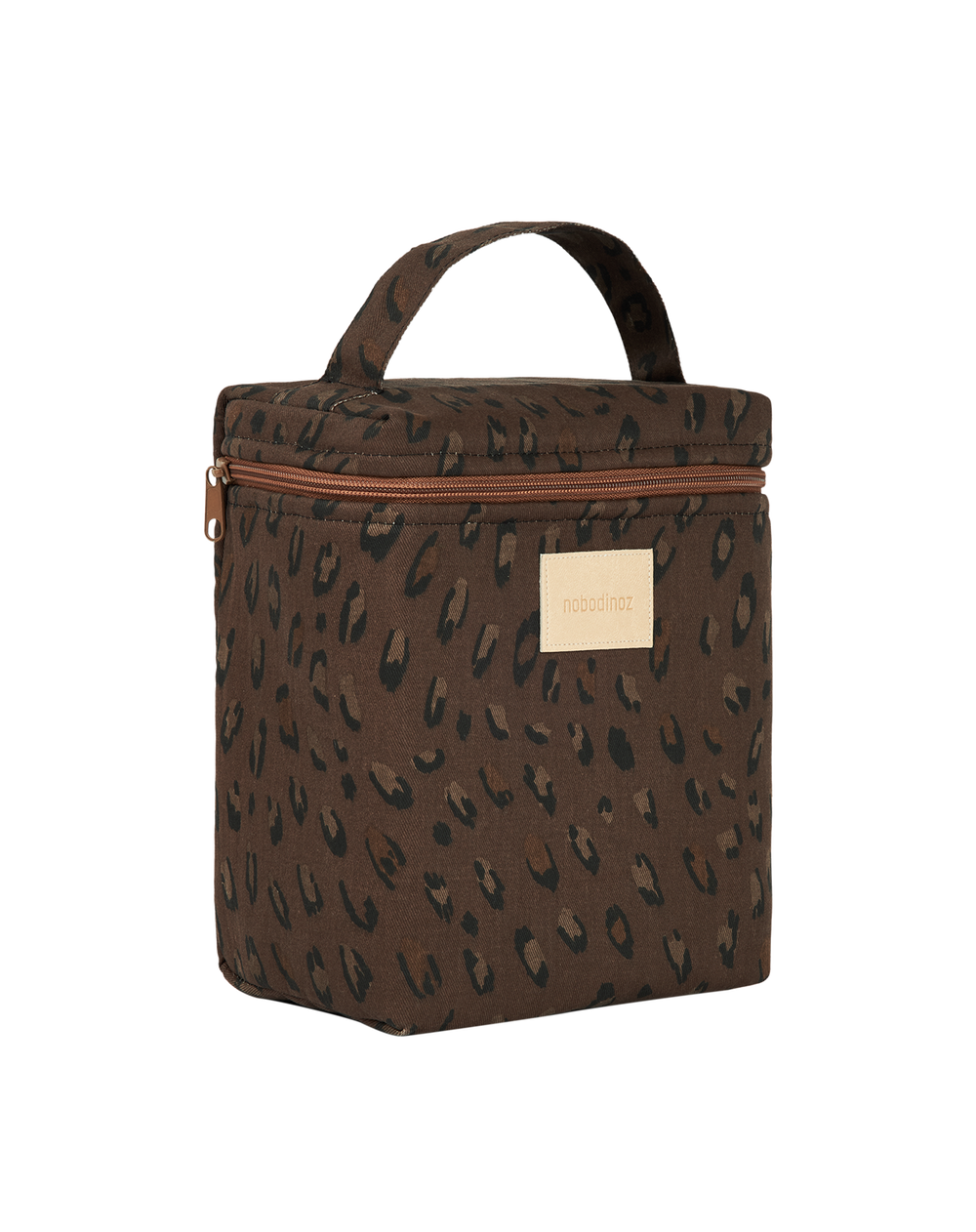 Nobodinoz-Hyde Park Insulated Baby Bottle And Lunch Bag- Leonie Brown - Mabel & Fox