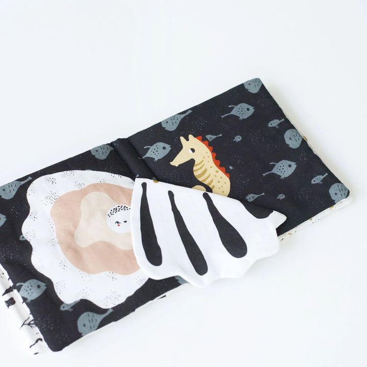 Wee Gallery - Soft Cloth Book - Peekaboo Ocean - Mabel & Fox
