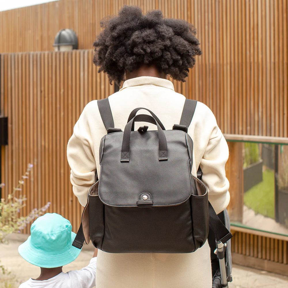 Faux leather convertible backpack best sale