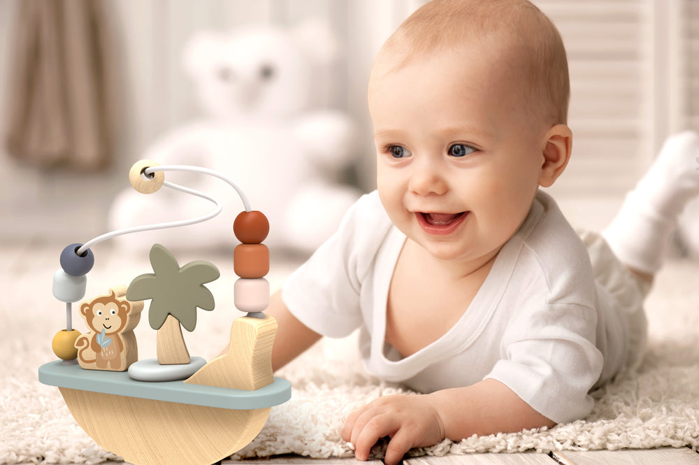 Speedy Monkey - Rocking Beads Maze - Mabel & Fox