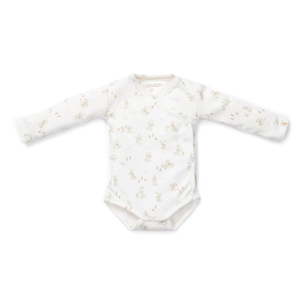 Little Dutch - Long Sleeve Wrap Bodysuit - Baby Bunny