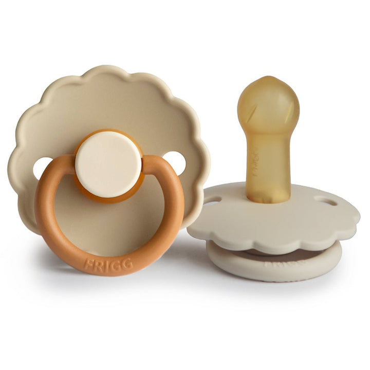 FRIGG - Daisy - 2 Pack Latex Dummy - Baby Desert / Cream (Size 2) - Mabel & Fox