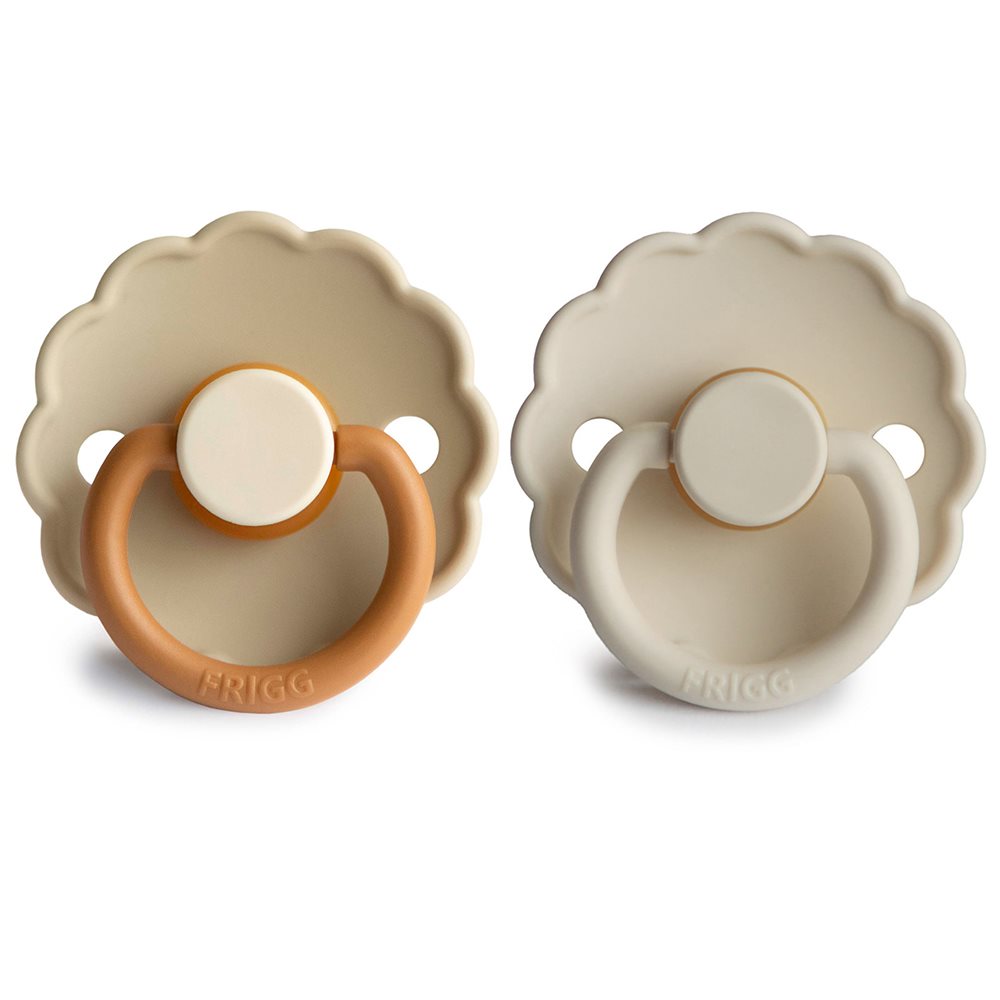 FRIGG - Daisy - 2 Pack Latex Dummy - Baby Desert / Cream (Size 2) - Mabel & Fox