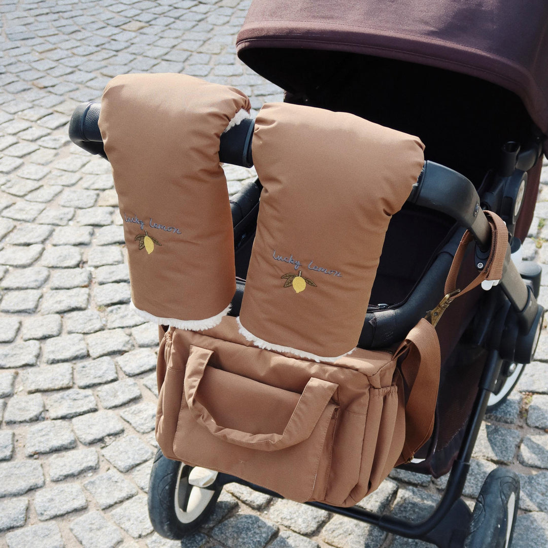 Konges Slojd - Nohr Stroller Mittens - Walnut - Mabel & Fox