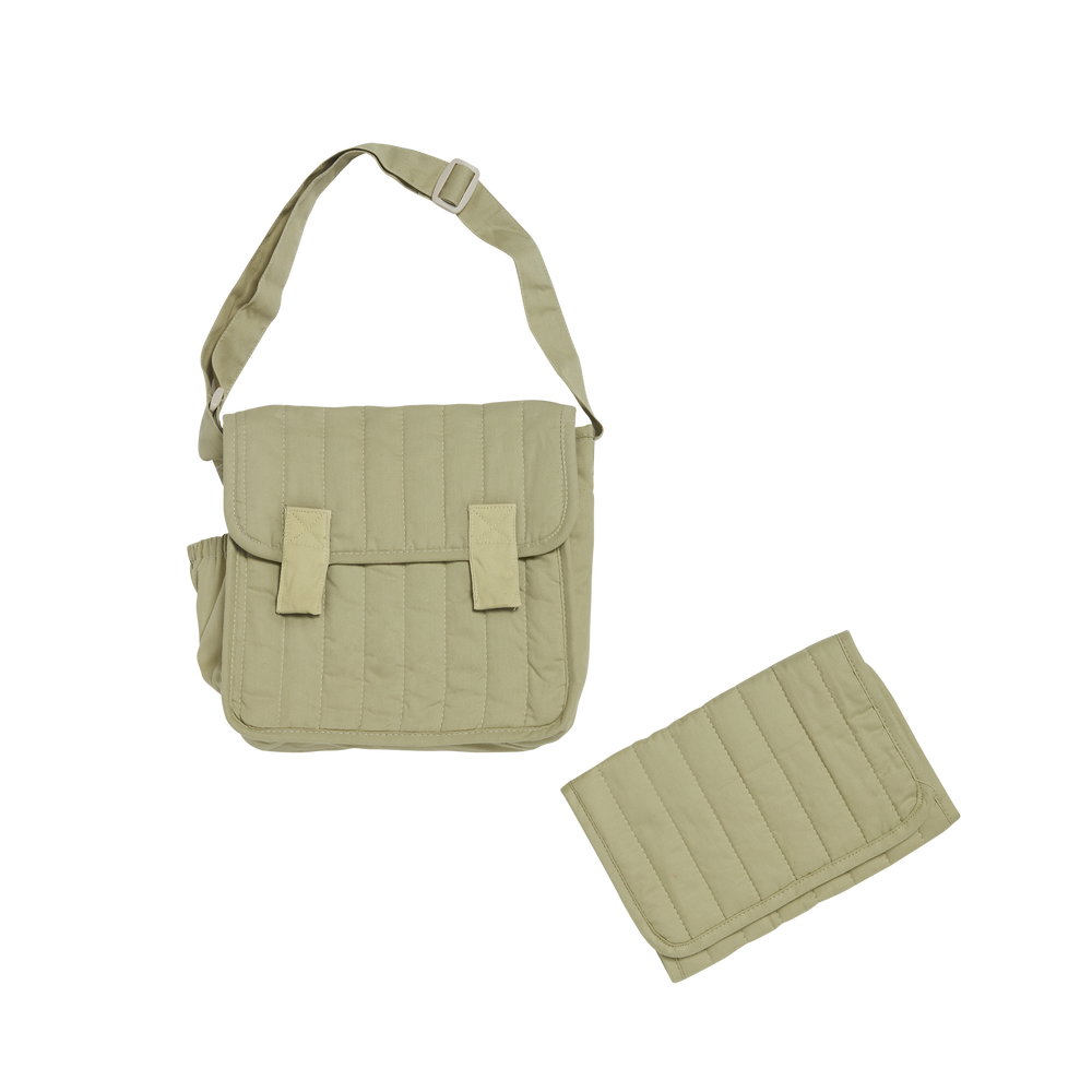 Olli Ella - Carrie Convertible Changing Set - Sage - Mabel & Fox