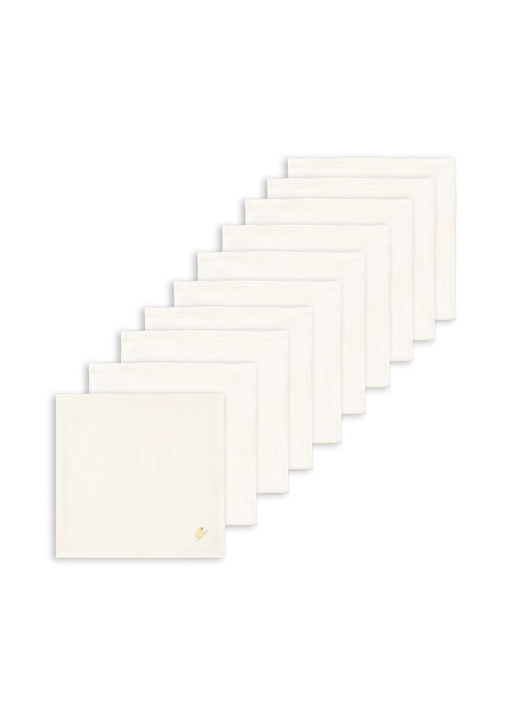 Konges Slojd - Fanga Fontana - Nuvoli - Muslin Cloth - Antique White (10 Pack)