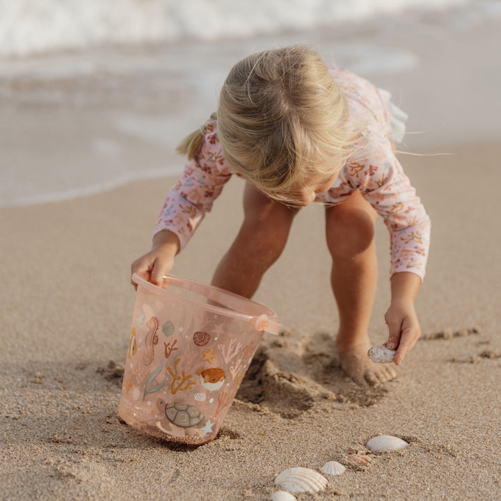 Little Dutch - Seashell Bucket - Ocean Dreams Pink - Mabel & Fox