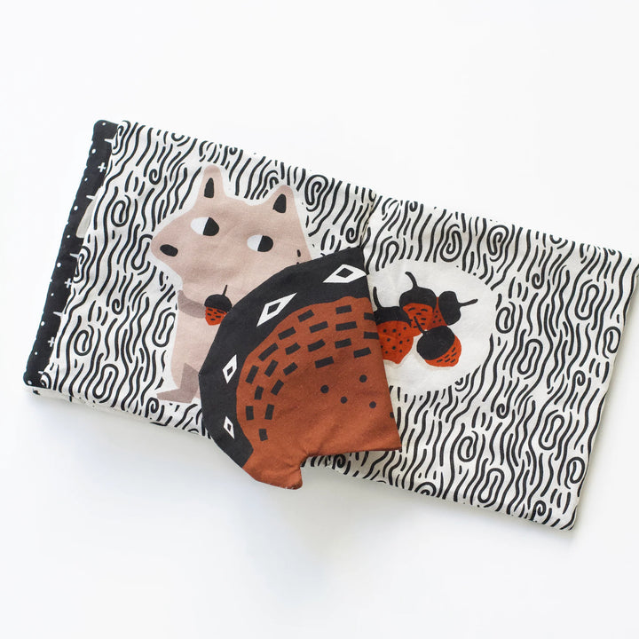 Wee Gallery - Soft Cloth Book - Peekaboo Forest - Mabel & Fox