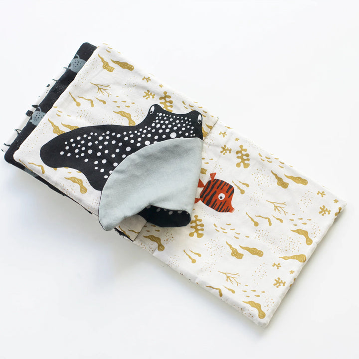 Wee Gallery - Soft Cloth Book - Peekaboo Ocean - Mabel & Fox