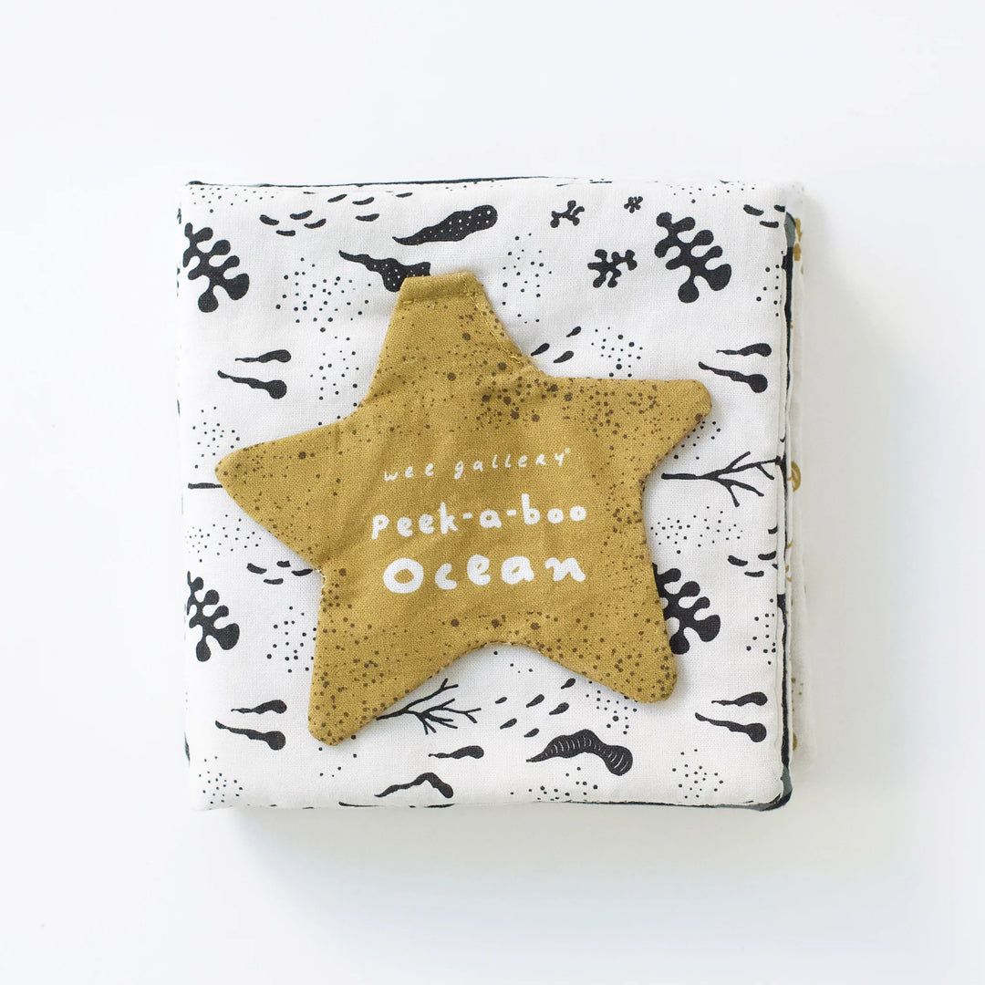 Wee Gallery - Soft Cloth Book - Peekaboo Ocean - Mabel & Fox