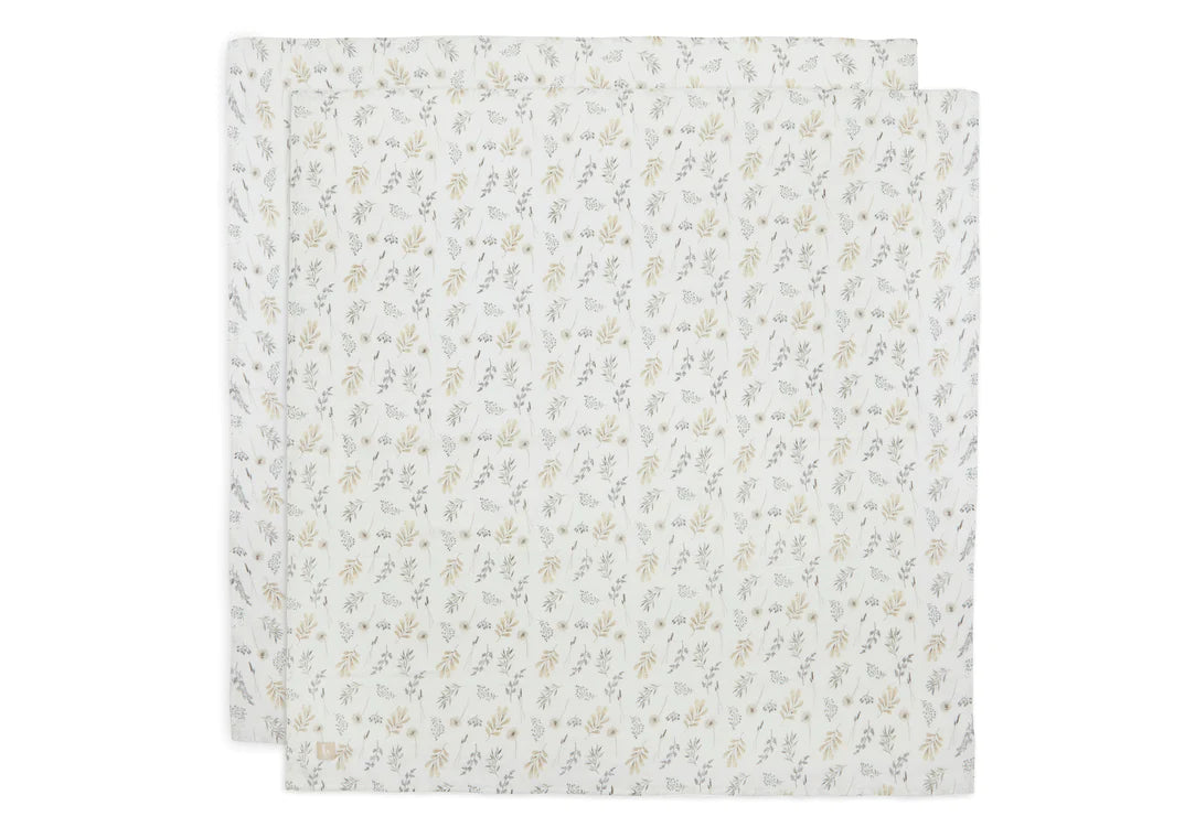 Jollein Swaddle Muslin 115 x 115cm Wild Flowers (2 Pack) Mabel & Fox
