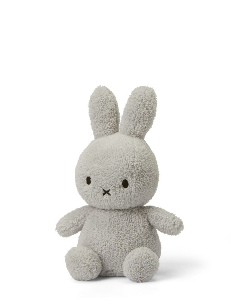 Miffy - Sitting - Terry Light Grey - 23 cm - Mabel & Fox