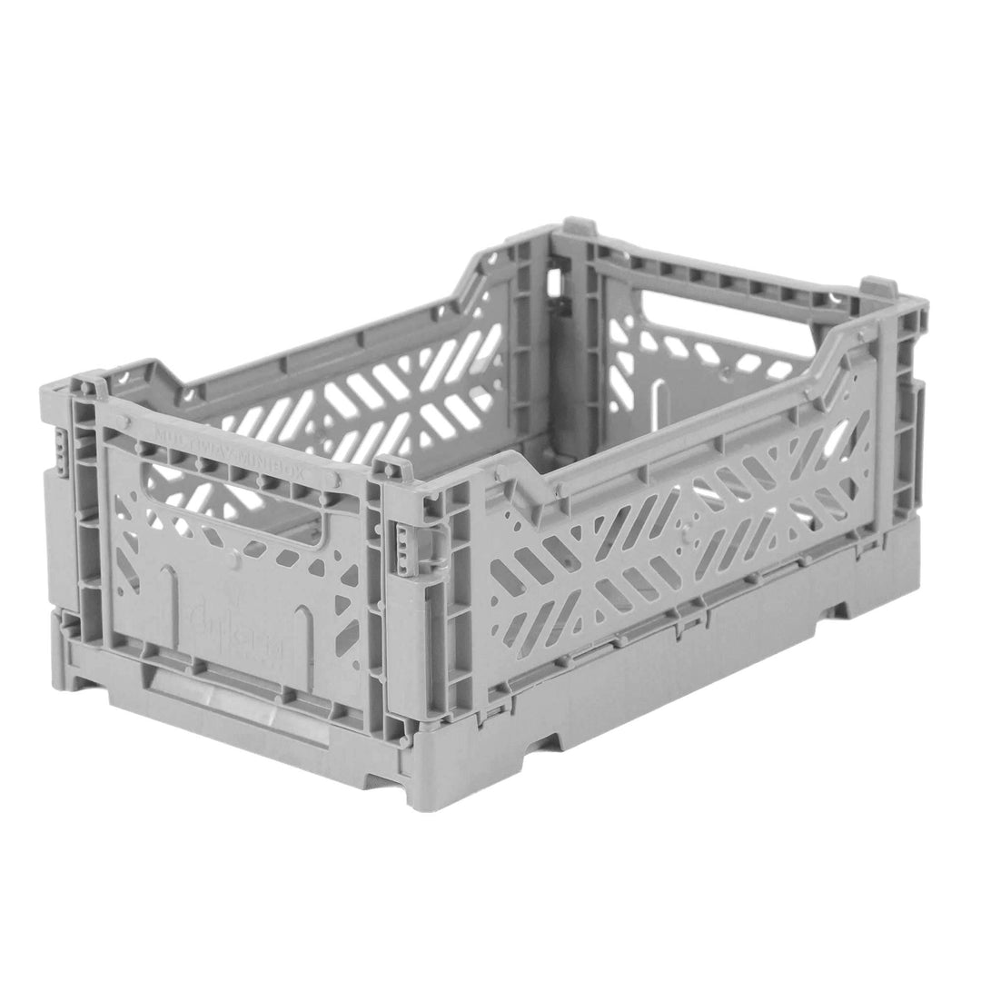Aykasa Folding Storage Crate - Mini - Grey - Mabel & Fox