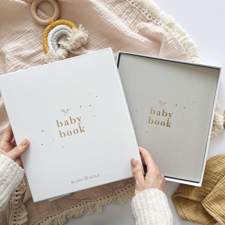 Blush & Gold - Baby Book - Misty - Mabel & Fox