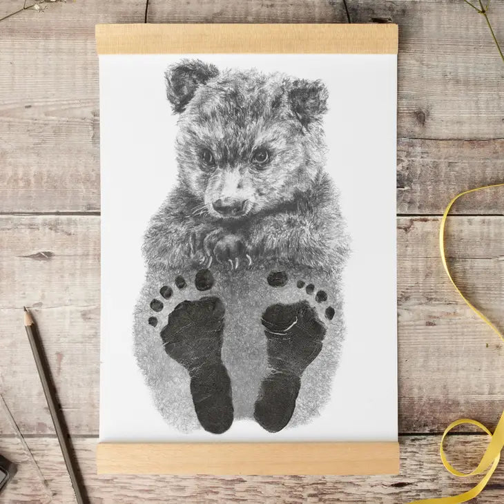 Lucy Coggle Designs - Baby Bear Footprint Kit - Mabel & Fox
