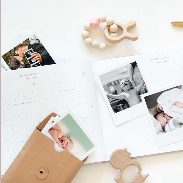 BLUSH & GOLD - BABY MEMORY BOOK - OLIVE - Mabel & Fox