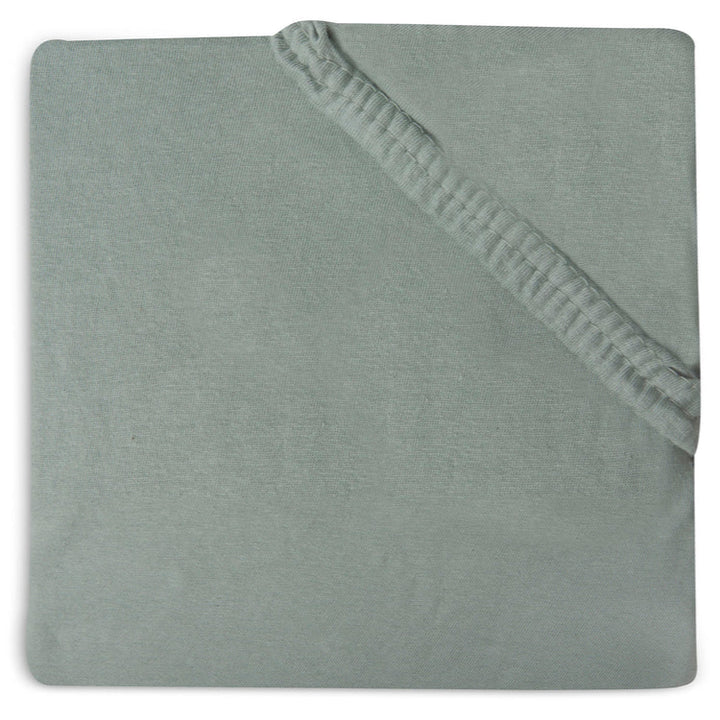 Jollein - Jersey Fitted Sheet 70x140cm - Ash Green - Mabel & Fox