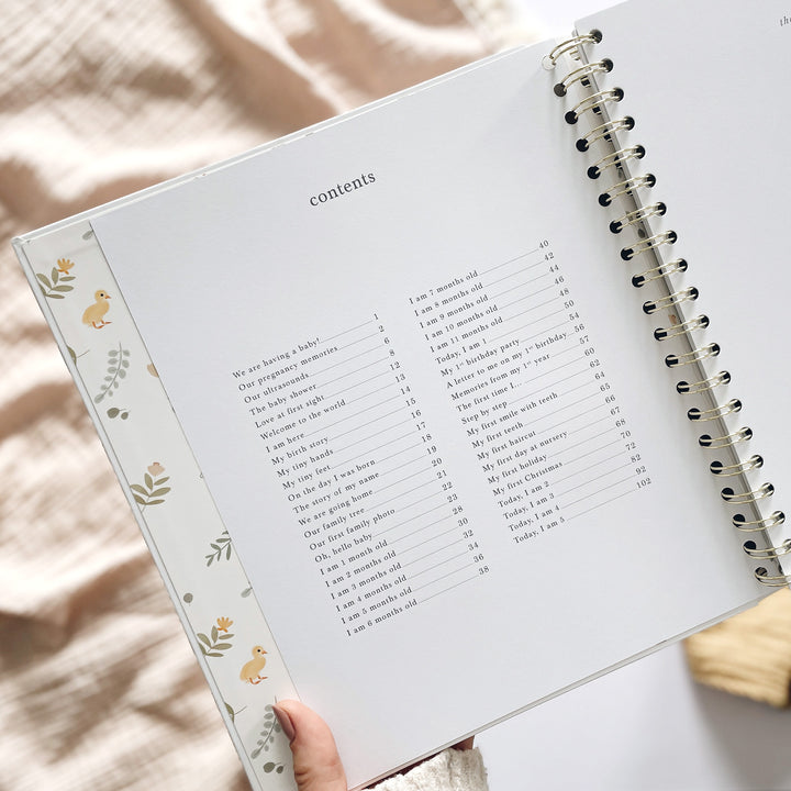 Blush & Gold - Baby Book - Animals - Mabel & Fox