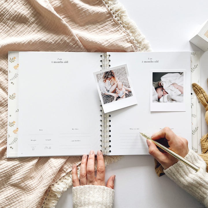 Blush & Gold - Baby Book - Animals - Mabel & Fox