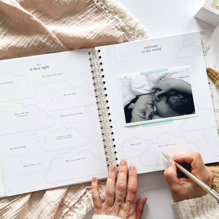 Blush & Gold - Baby Book - Animals - Mabel & Fox