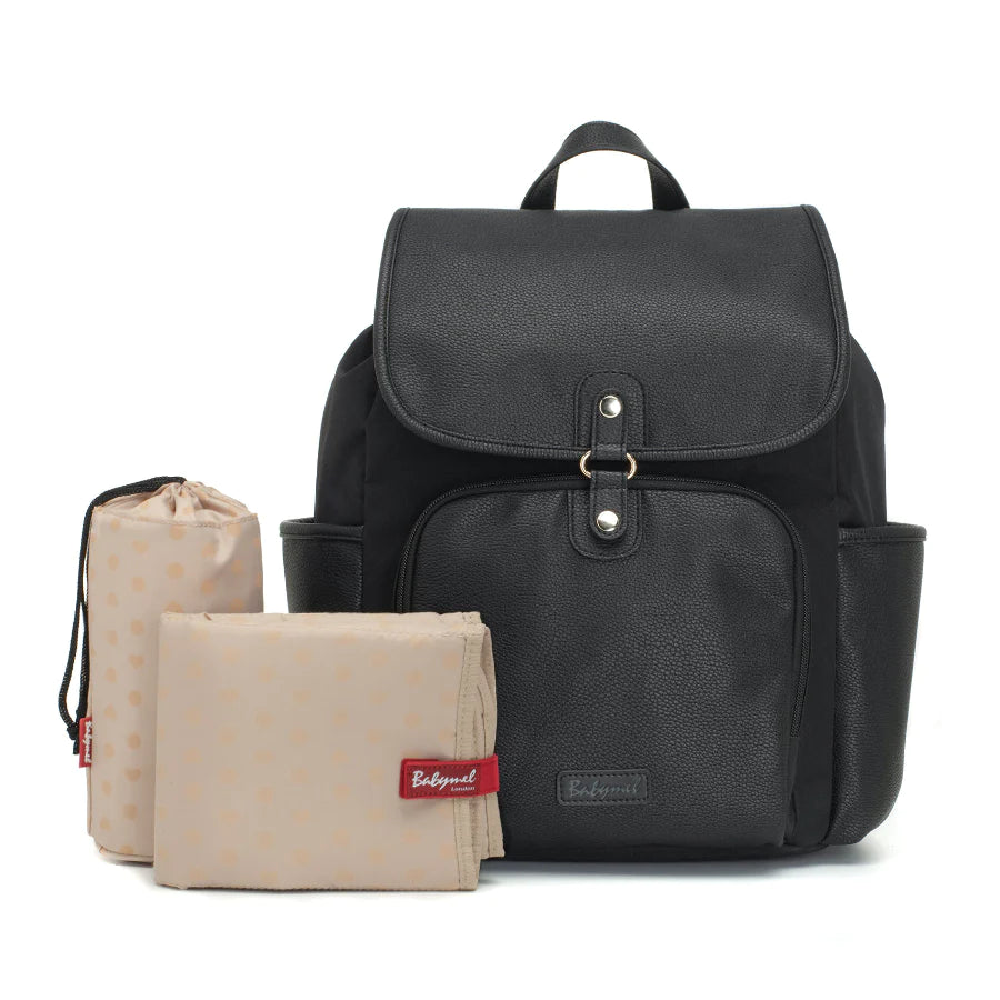 Black backpack baby bag best sale