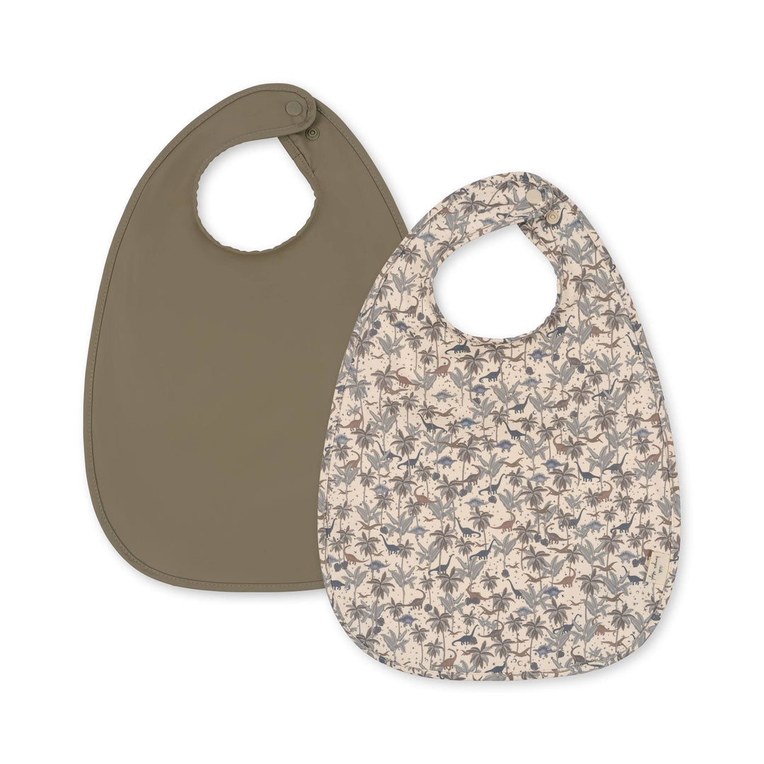 Konges Slojd - Dinner Bib - Dinosaur Blue / Overland Trek - Mabel & Fox