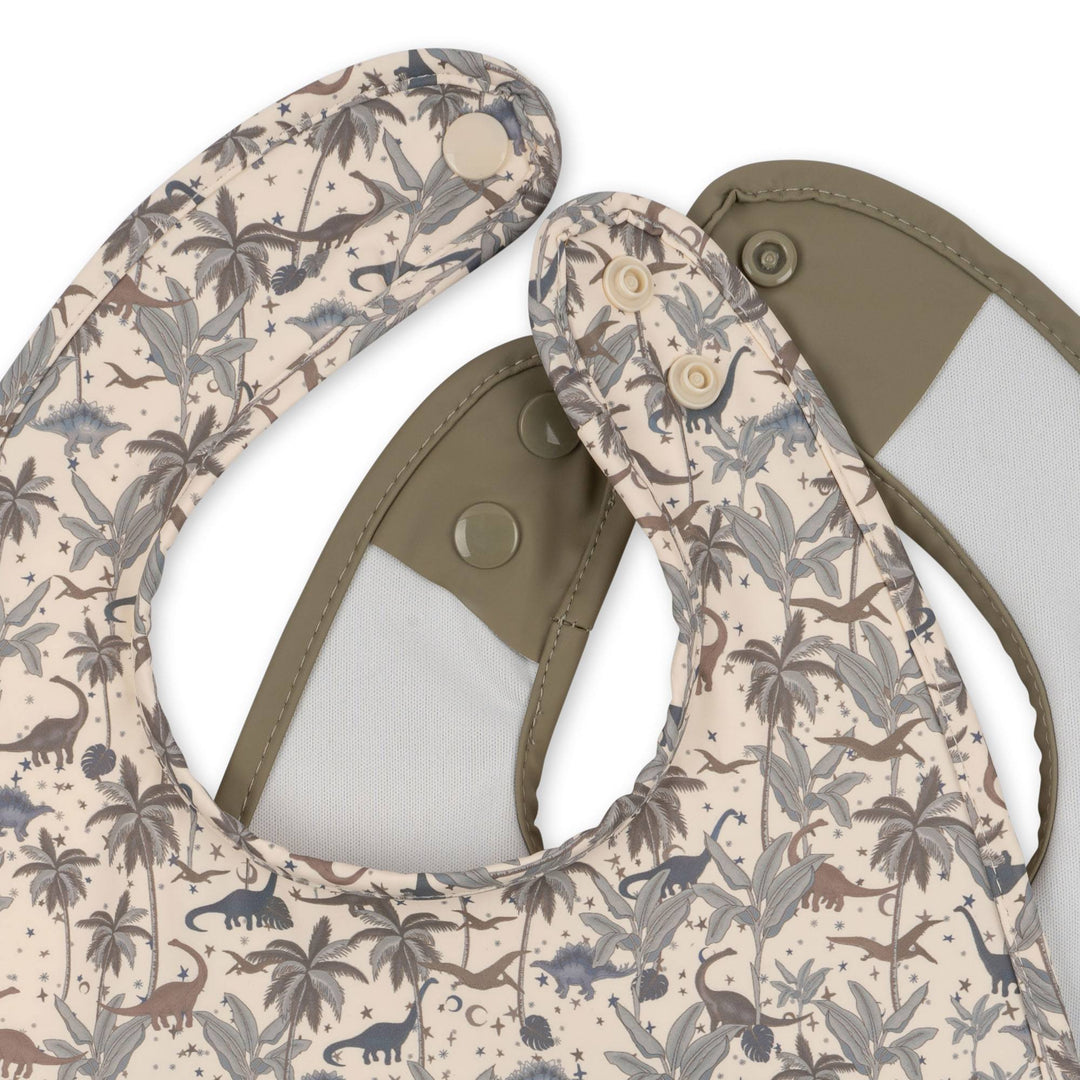 Konges Slojd - Dinner Bib - Dinosaur Blue / Overland Trek - Mabel & Fox