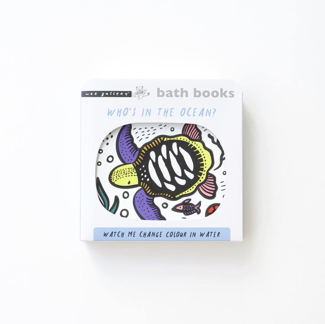 Wee Gallery - Bath Book - Who's in the ocean? - Mabel & Fox