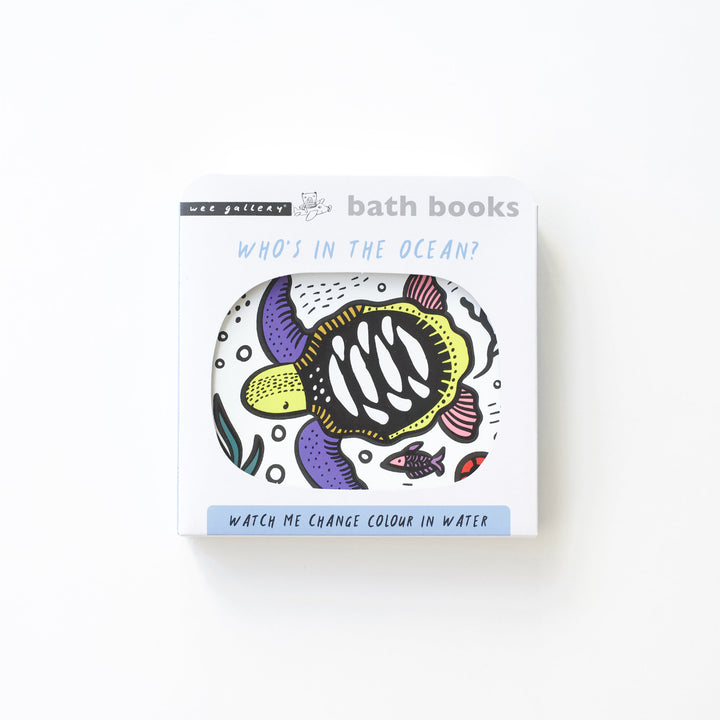 Wee Gallery - Bath Book - Who's in the ocean? - Mabel & Fox