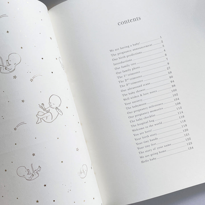 Blush & Gold - Pregnancy Journal - Safari - Mabel & Fox