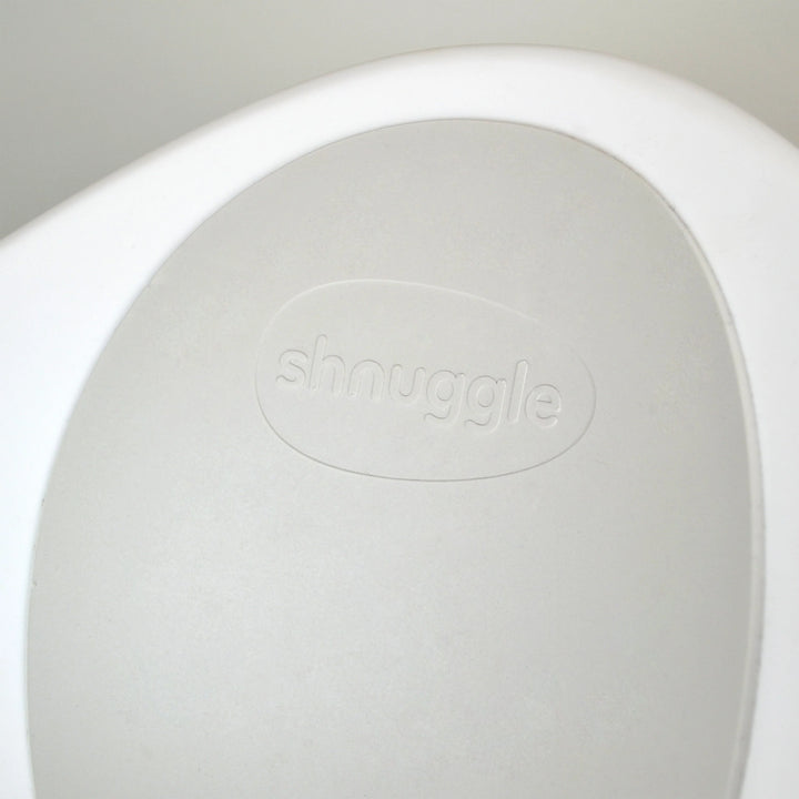 Shnuggle Baby Bath With Plug & Foam Backrest - Grey & white - Mabel & Fox