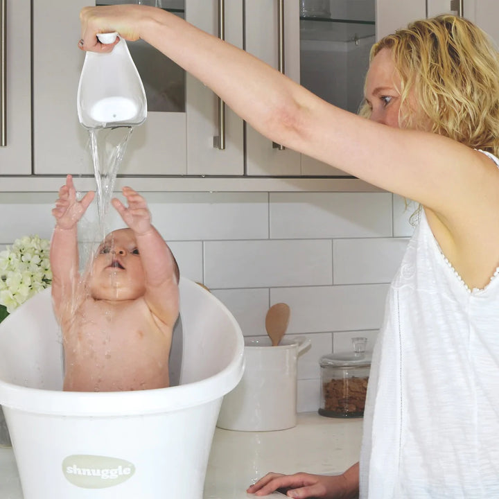 Shnuggle -  Washy Bath Jug - White - Mabel & Fox