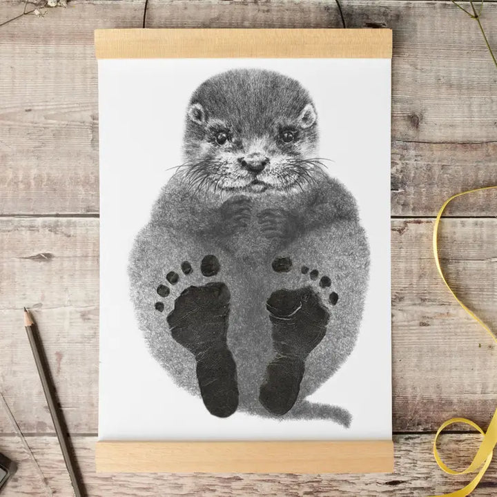 Lucy Coggle Designs - Baby Otter Footprint Kit - Mabel & Fox