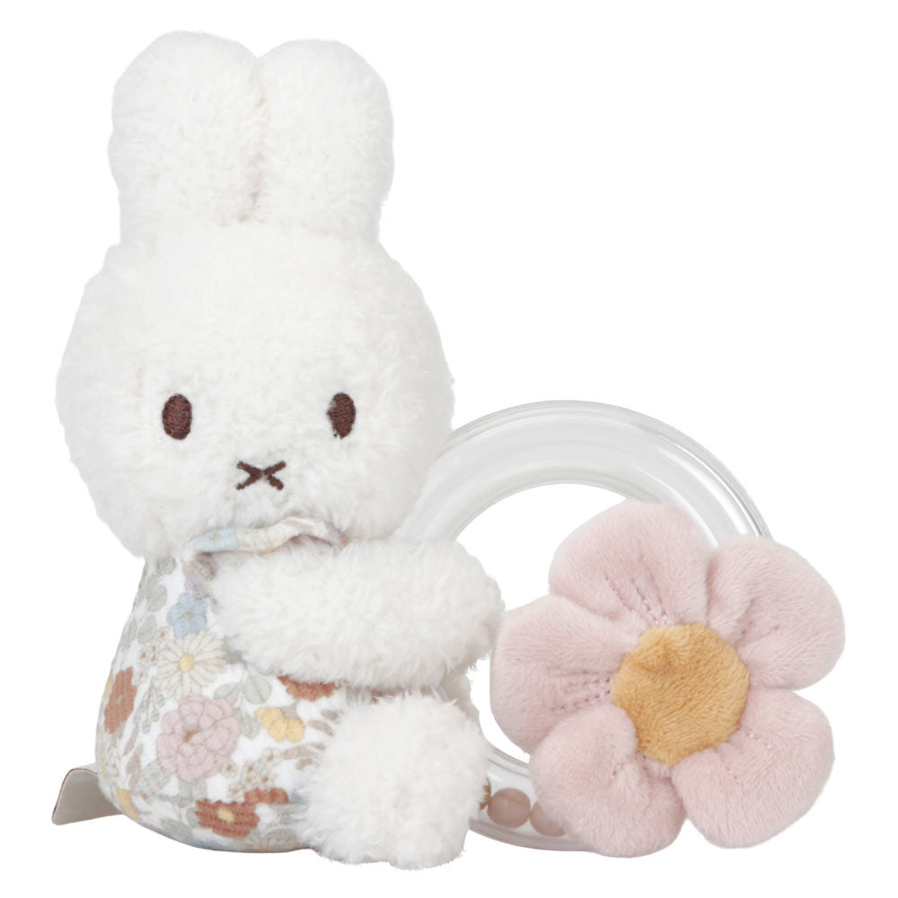 Little Dutch x Miffy - Ring Rattle Vintage Florals - Mabel & Fox