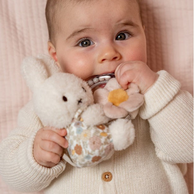 Little Dutch x Miffy - Ring Rattle Vintage Florals - Mabel & Fox