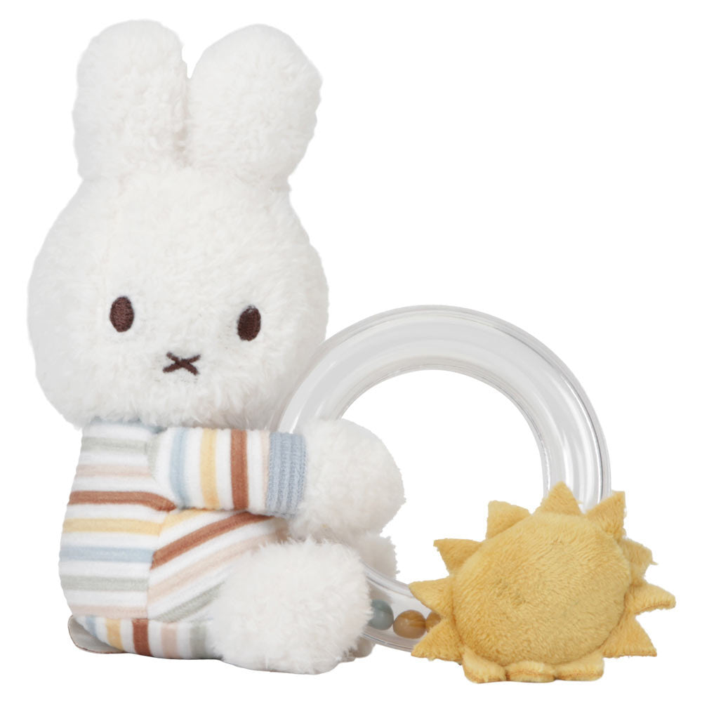 Little Dutch x Miffy - Ring Rattle - Sunny Stripes