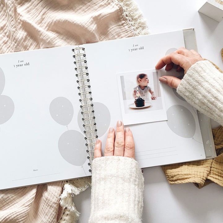 Blush & Gold - Baby Book - Safari - Mabel & Fox