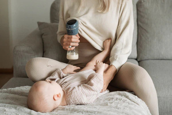 Women using an electric breast pump