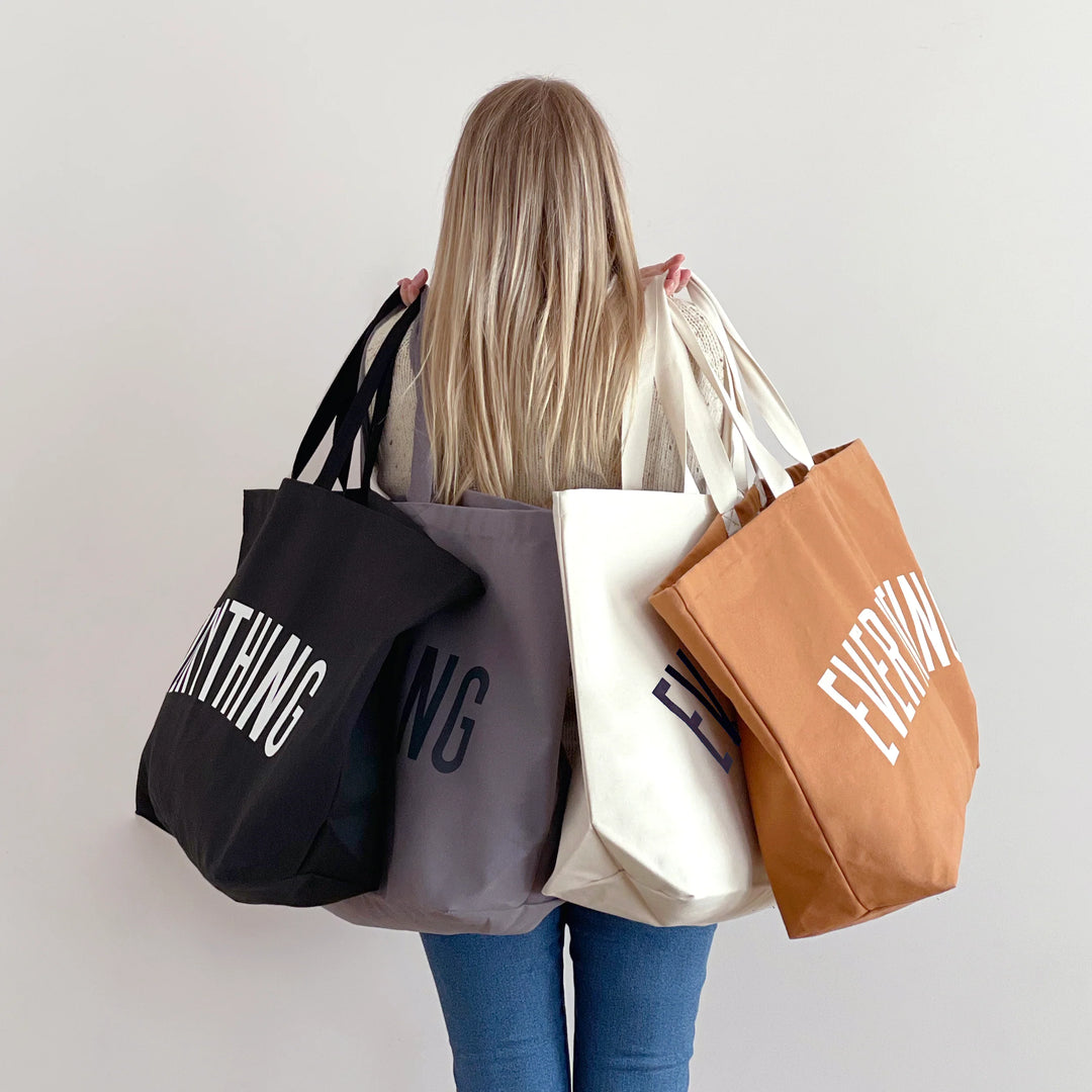 Alphabet Bags are a family run, accessories, clothing and giftware brand. They are the creators of the everything bag, which features in this image.