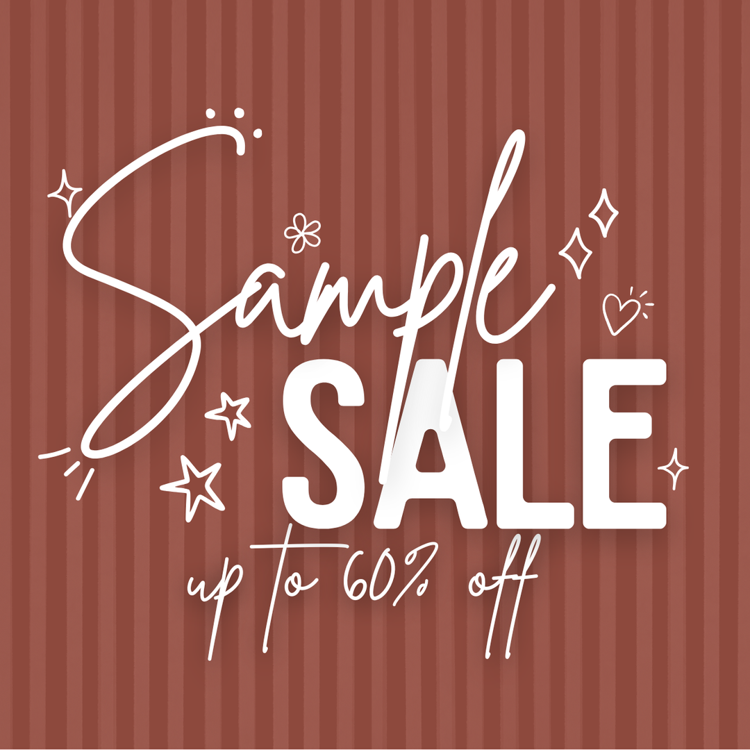 Mabel and Fox Sample Sale - Shop a range of discounted products within our 2023 sample sale.