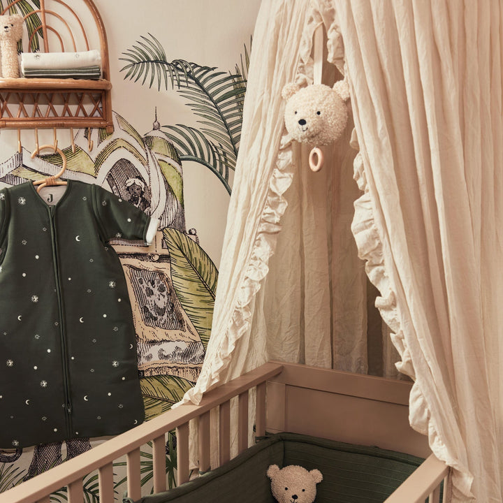 Jollein - Canopy Vintage 245cm - Ruffle Nougat