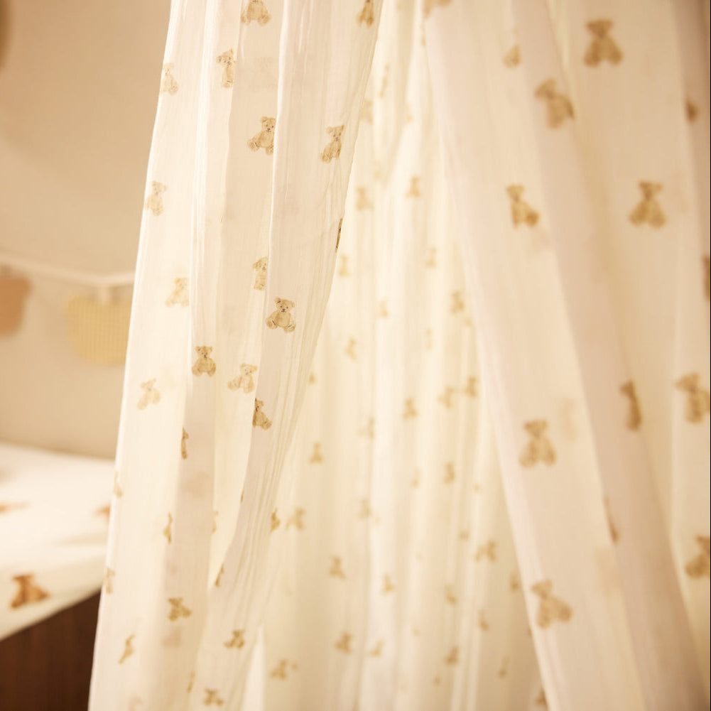 Jollein – Canopy Mini Teddy Bear 245cm - Mabel & Fox