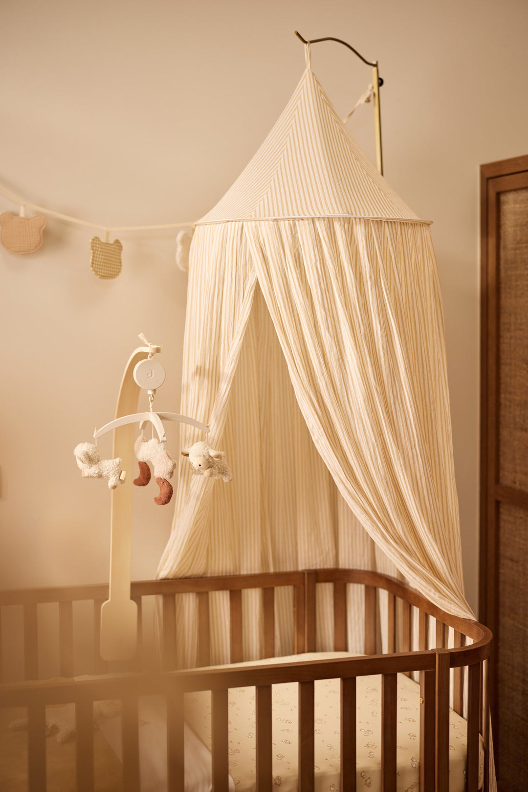 Jollein - Canopy - Stripe Oatmeal / Hazel