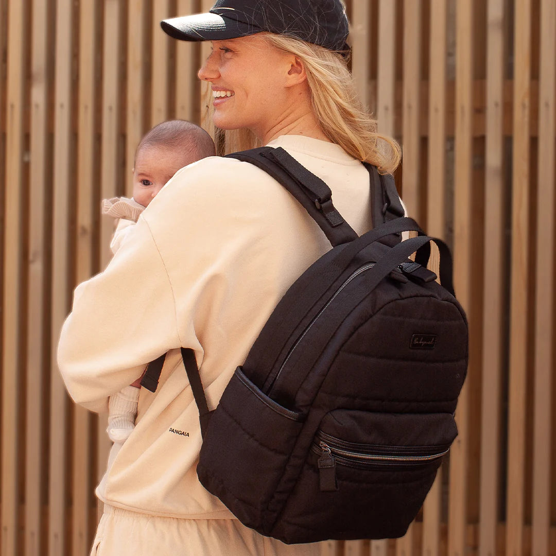 Babymel - Lola Eco Quilt Backpack – Black